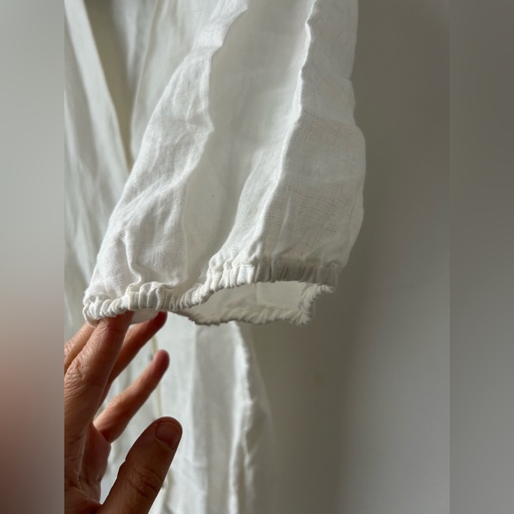 Aritzia Wilfred linen white mini dress - Picture 9 of 12